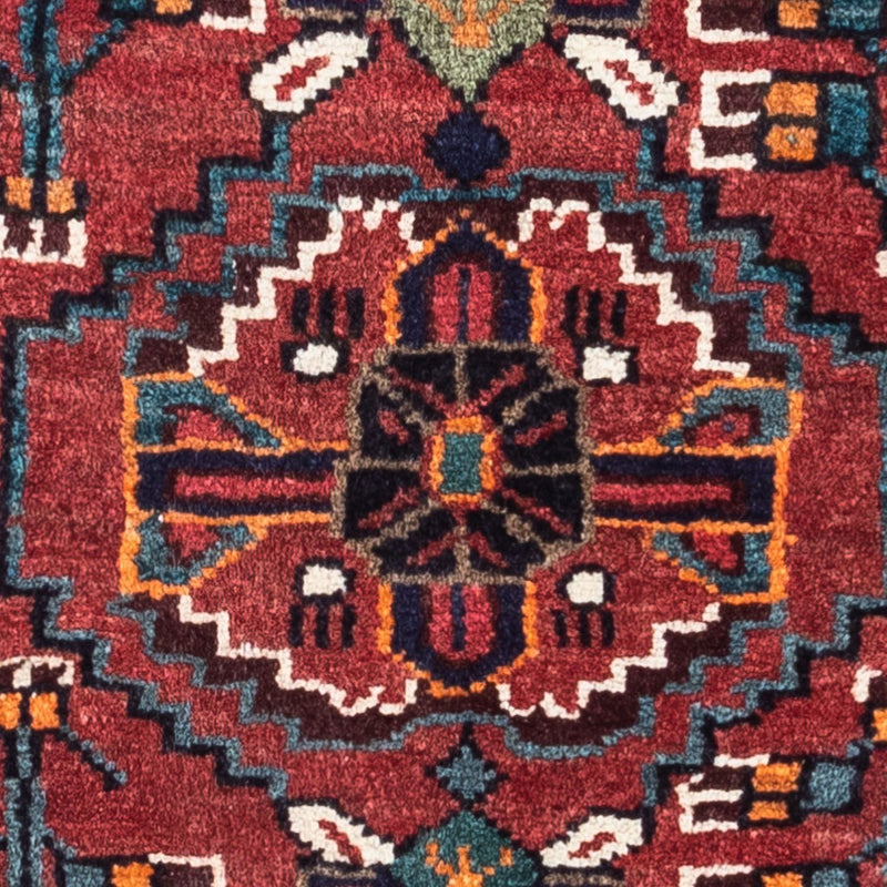 Alfombra persa - Nómada - 116 x 84 cm - rojo oscuro