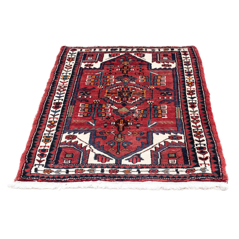Alfombra persa - Nómada - 116 x 84 cm - rojo oscuro