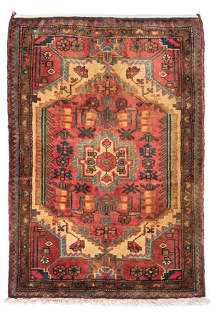 Alfombra persa - Nómada - 110 x 75 cm - rojo