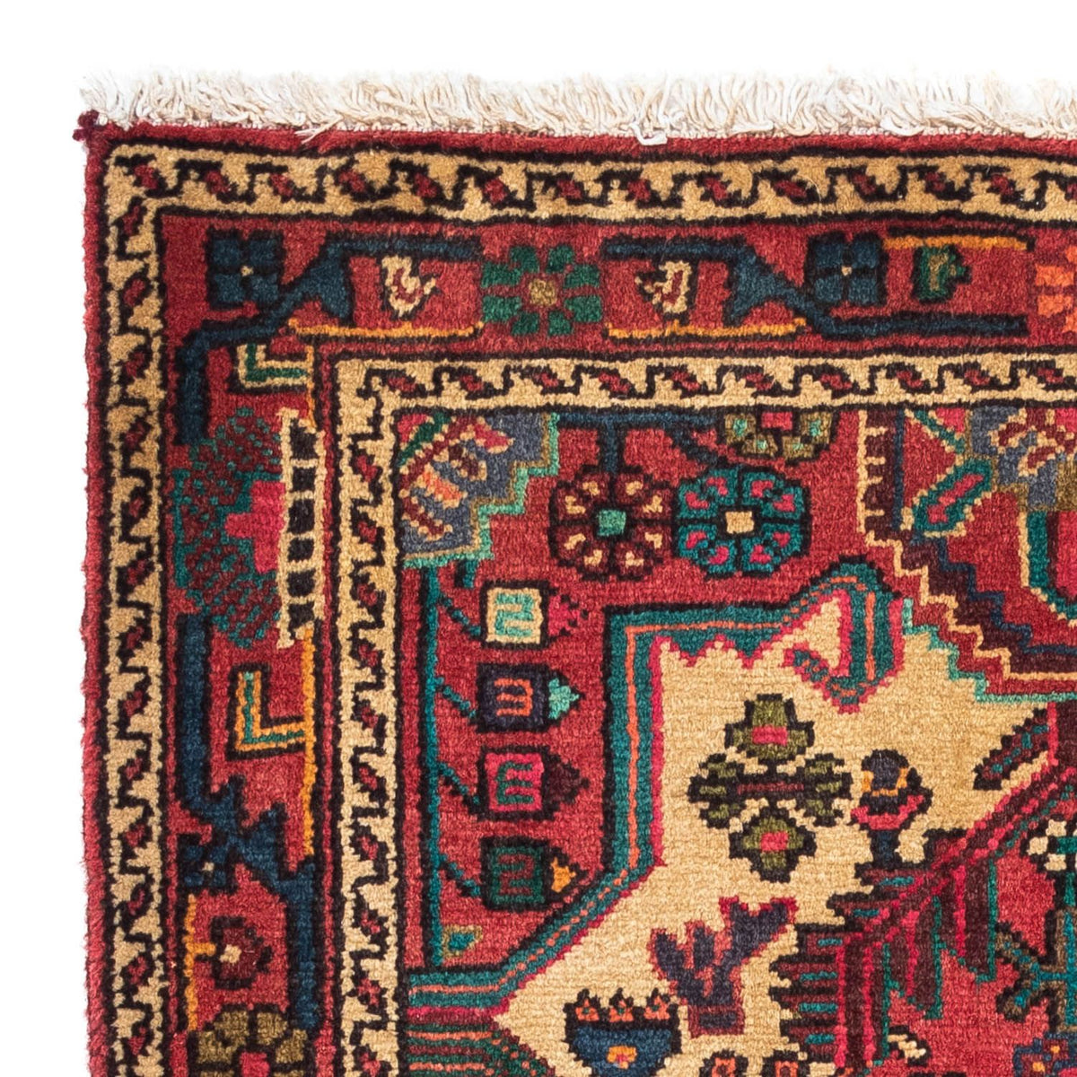 Alfombra persa - Nómada - 125 x 88 cm - rojo