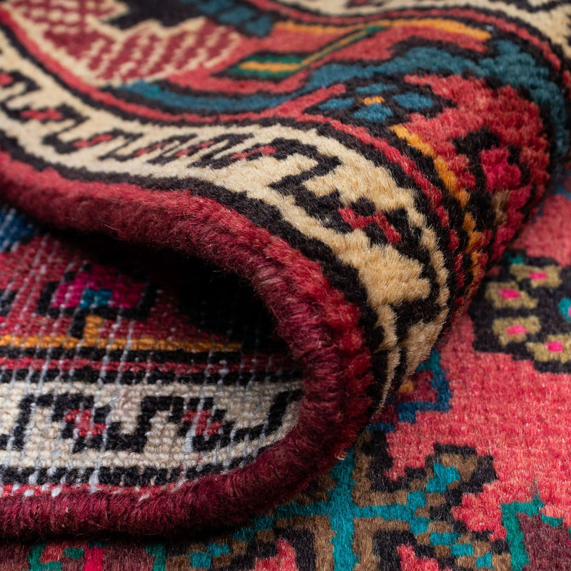 Alfombra persa - Nómada - 125 x 88 cm - rojo