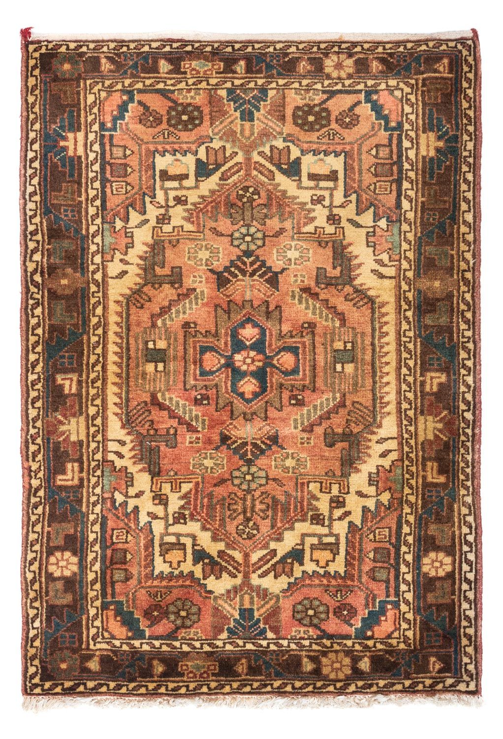 Alfombra persa - Nómada - 125 x 85 cm - rojo claro