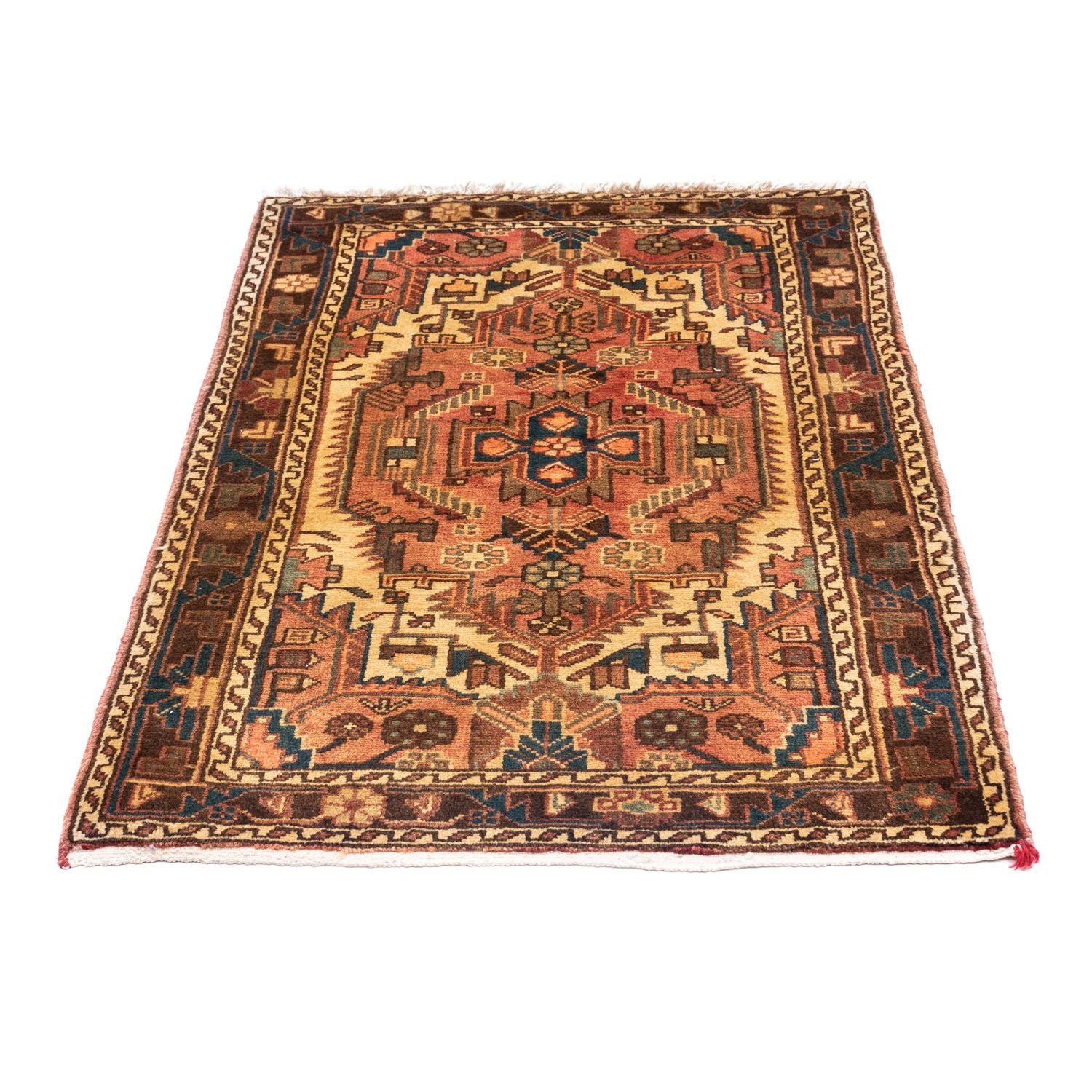 Alfombra persa - Nómada - 125 x 85 cm - rojo claro