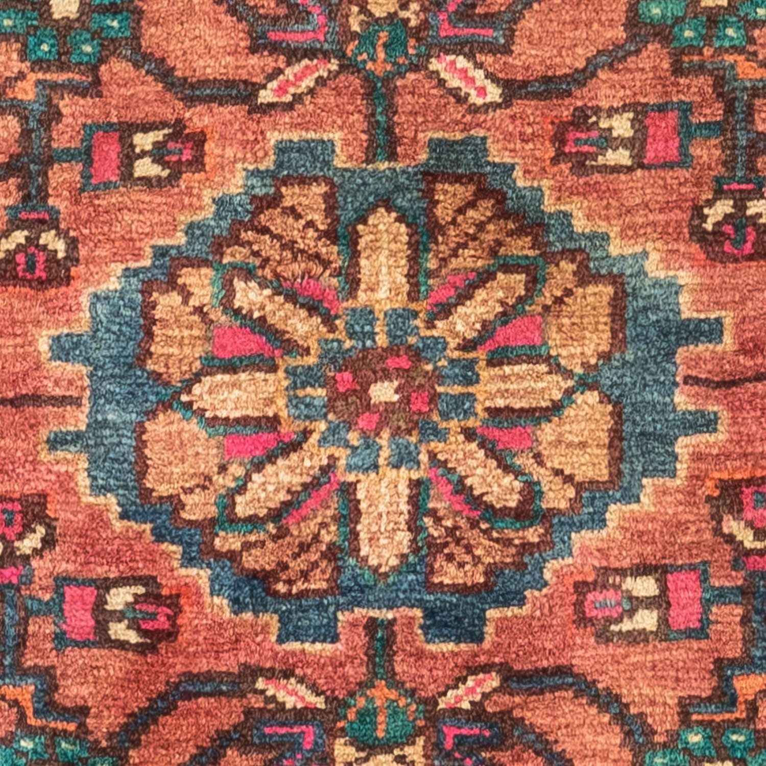 Alfombra persa - Nómada - 123 x 87 cm - rojo claro