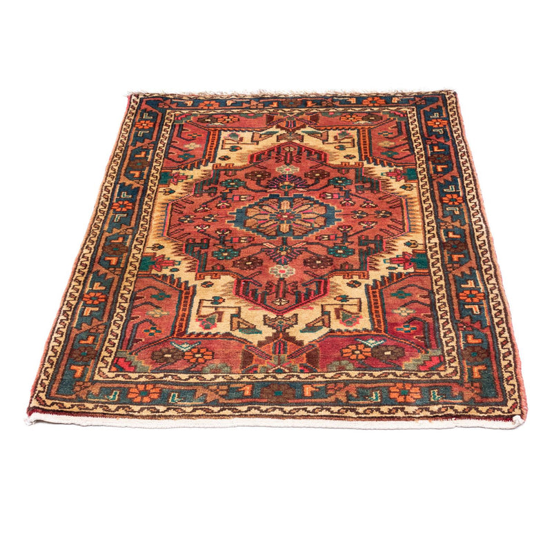 Alfombra persa - Nómada - 123 x 87 cm - rojo claro
