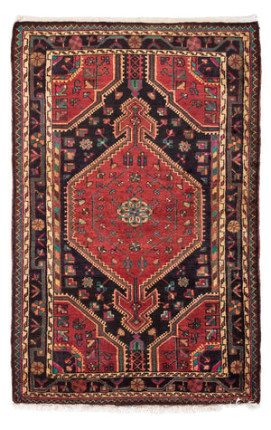Alfombra persa - Nómada - 136 x 90 cm - rojo