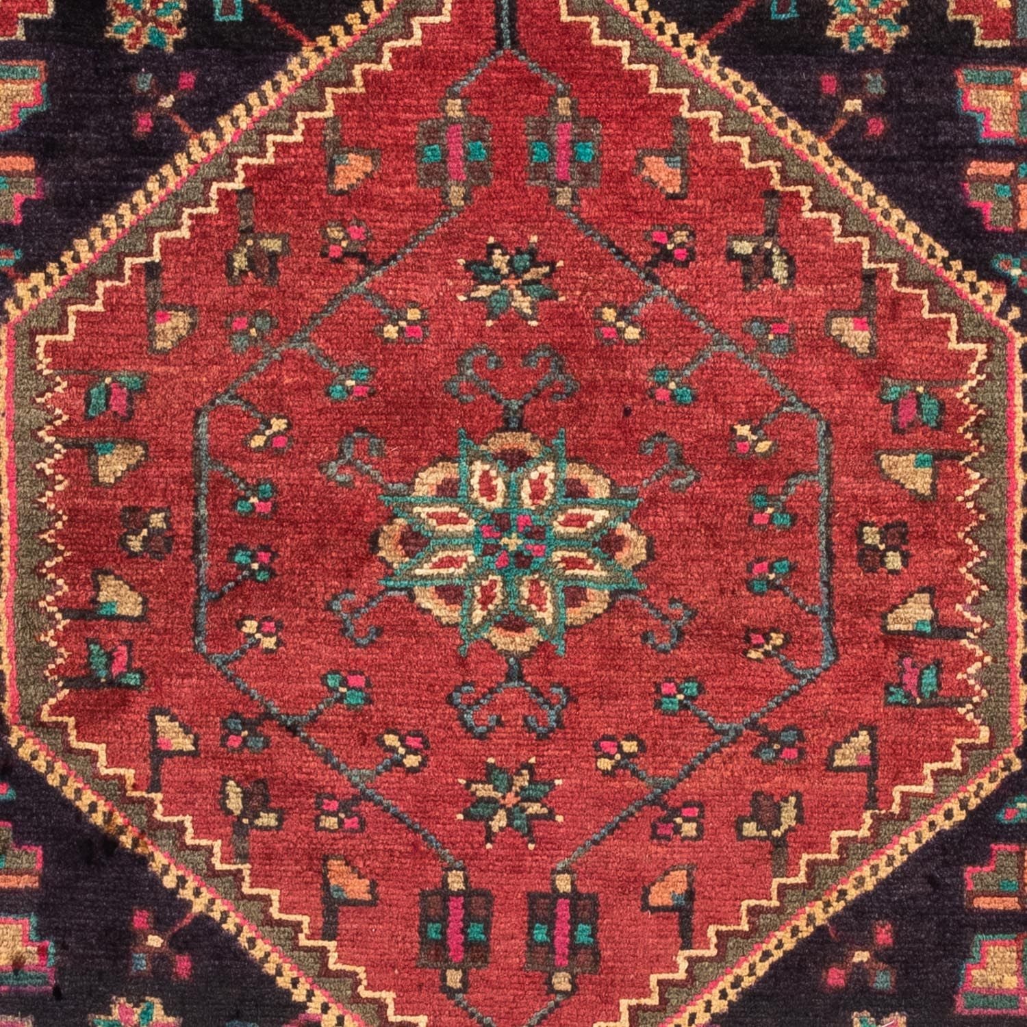 Alfombra persa - Nómada - 136 x 90 cm - rojo