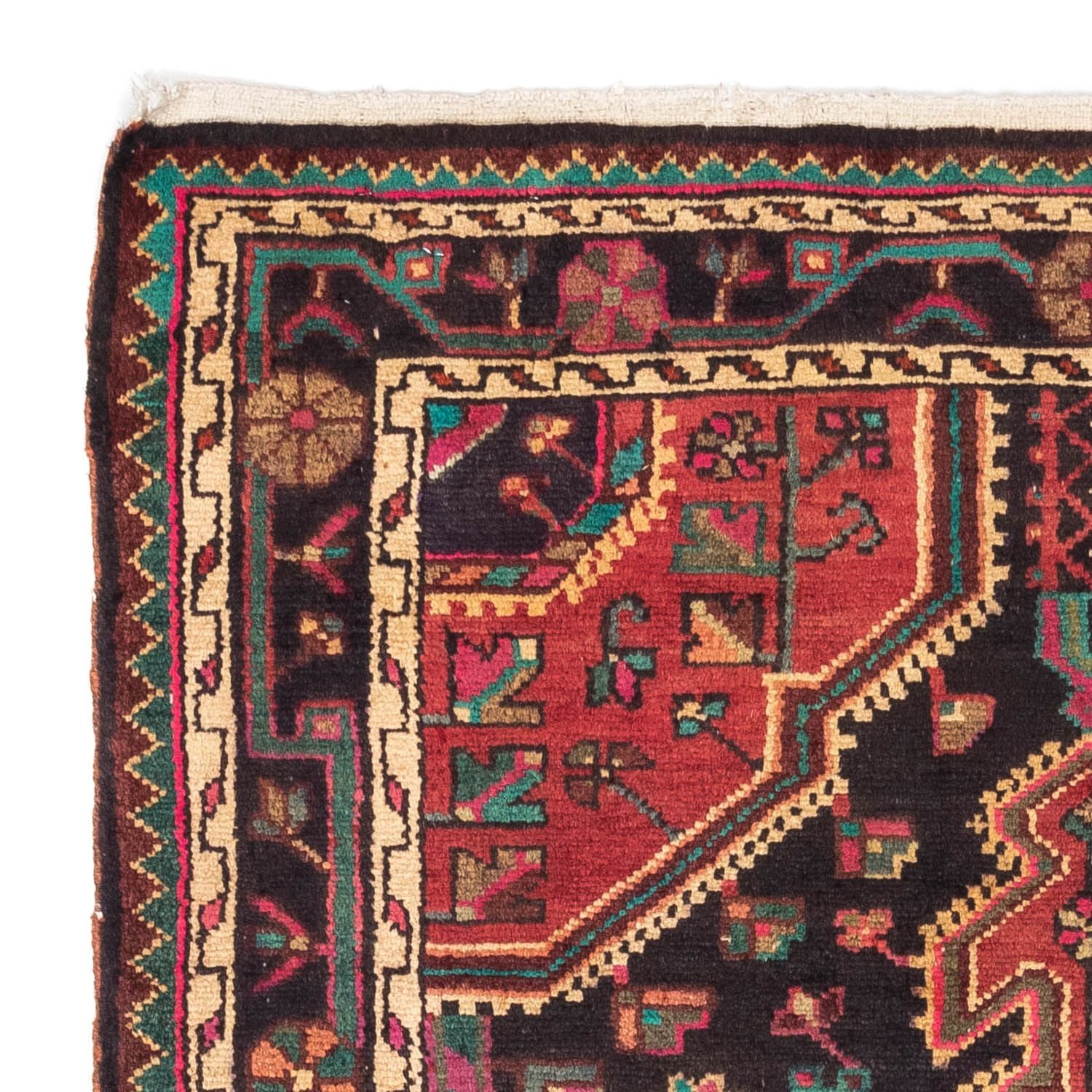 Alfombra persa - Nómada - 136 x 90 cm - rojo