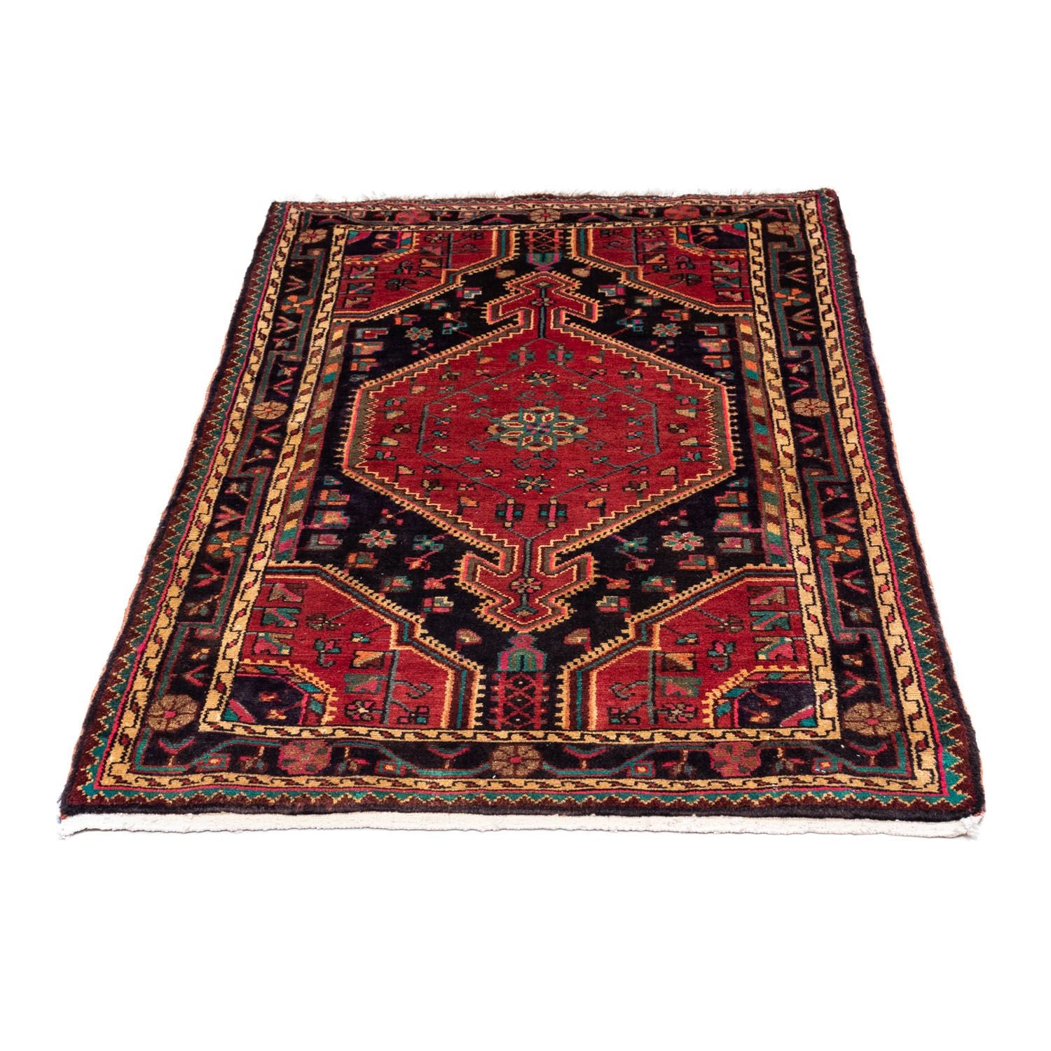 Alfombra persa - Nómada - 136 x 90 cm - rojo