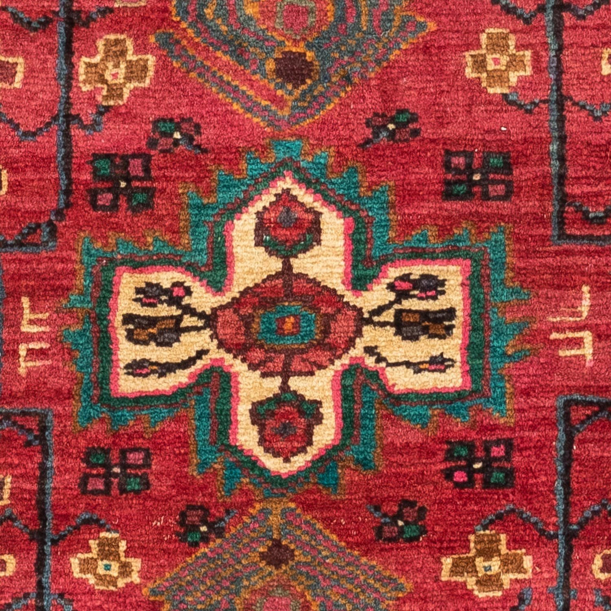 Alfombra persa - Nómada - 130 x 100 cm - rojo