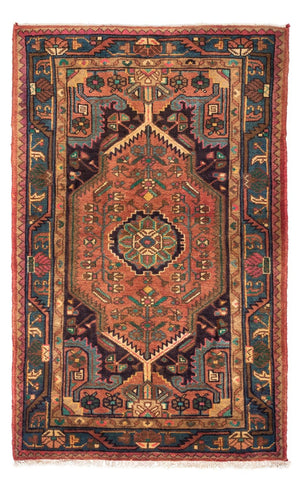 Alfombra persa - Nómada - 140 x 86 cm - rojo claro