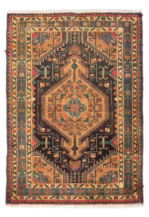 Alfombra persa - Nómada - 130 x 91 cm - marrón claro