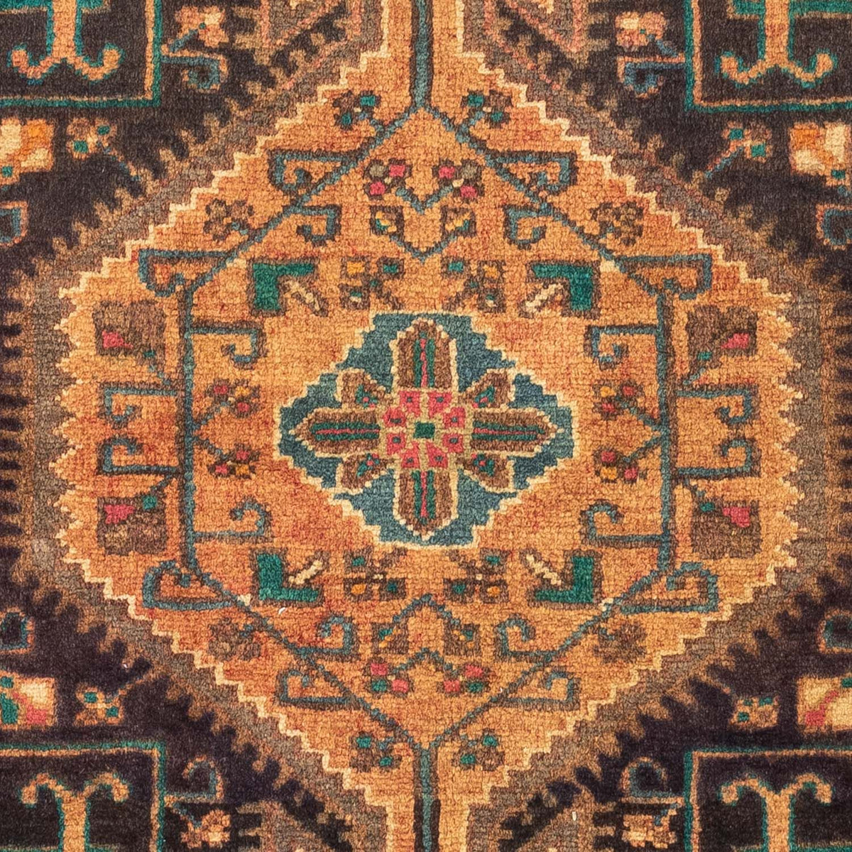 Alfombra persa - Nómada - 130 x 91 cm - marrón claro