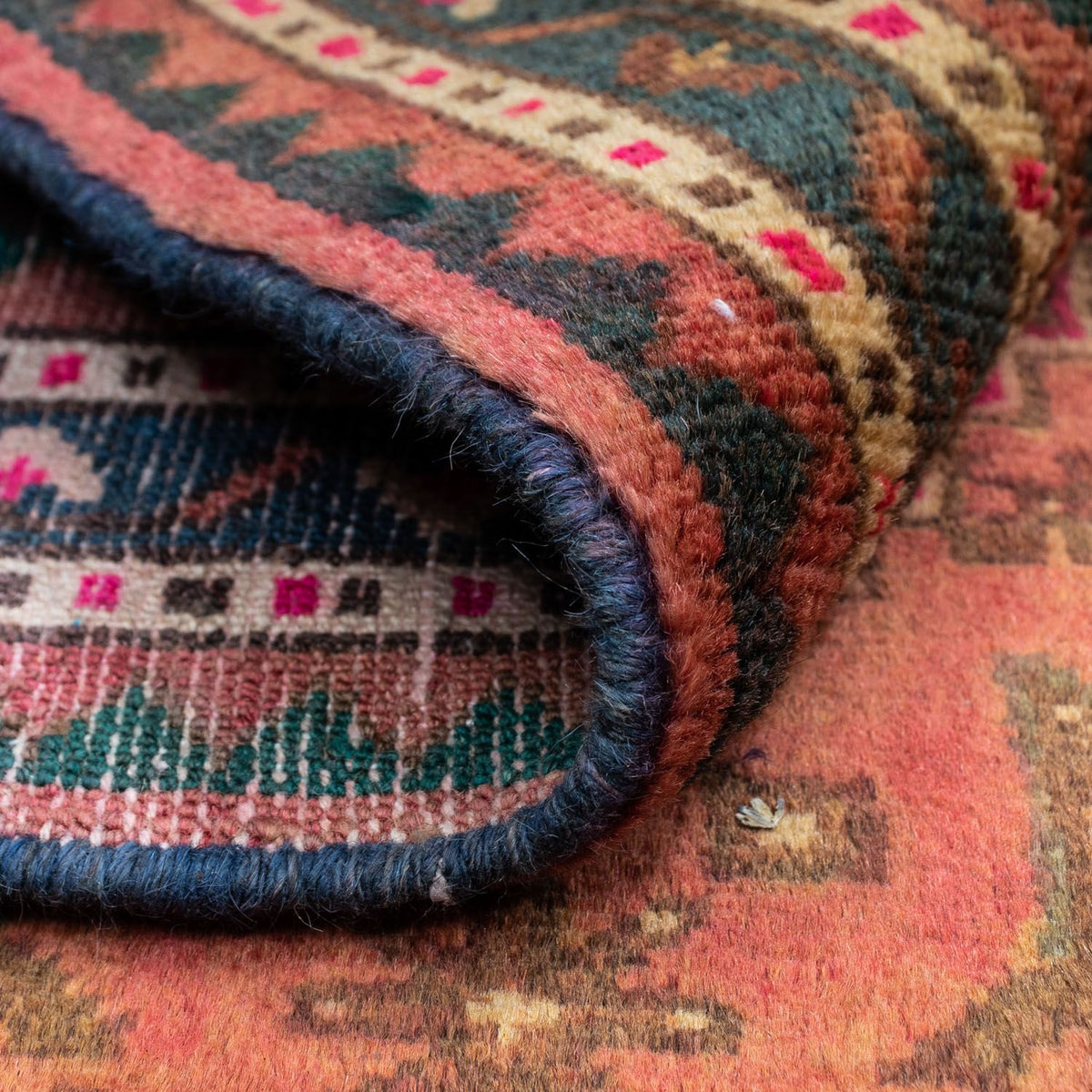 Alfombra persa - Nómada - 130 x 90 cm - rojo claro