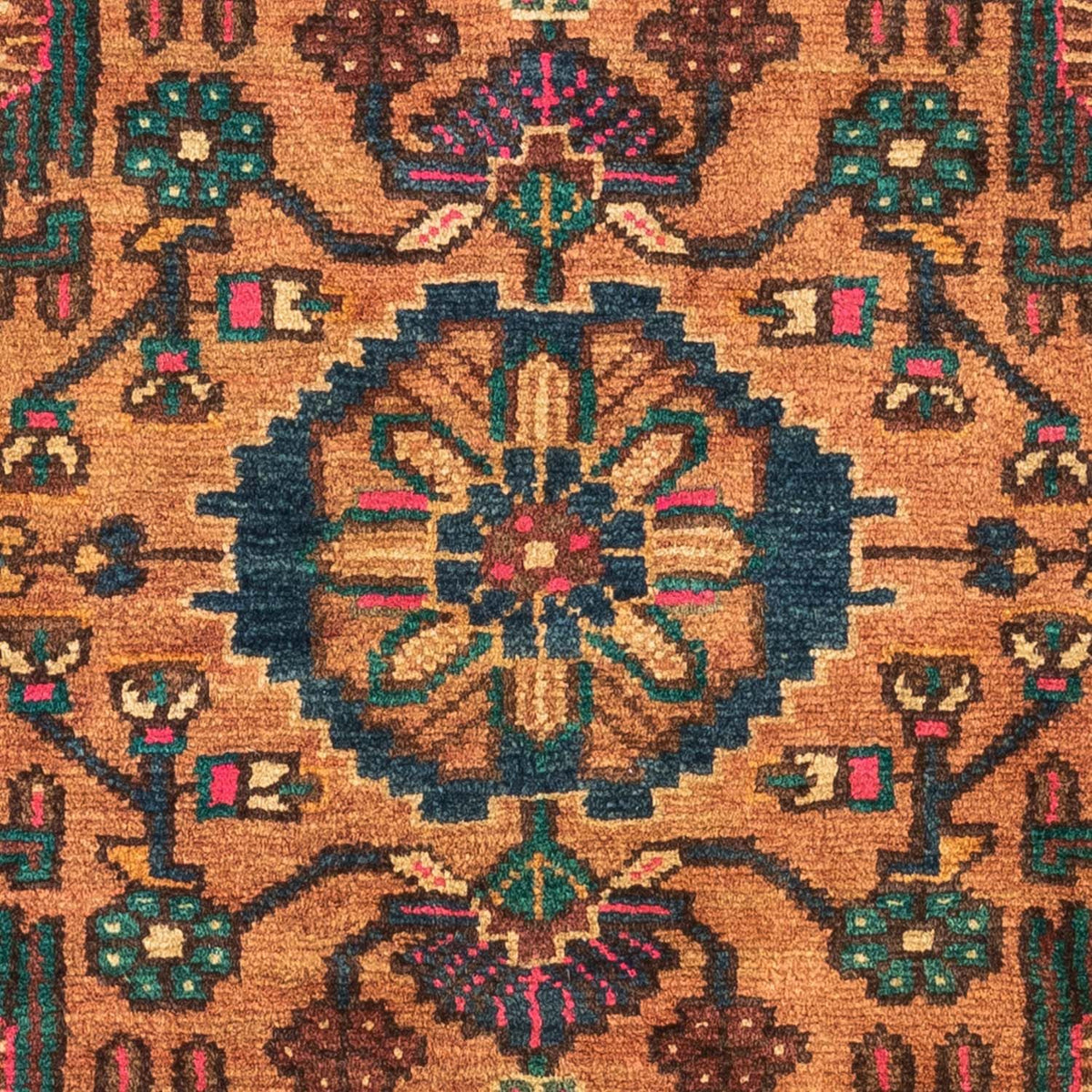 Alfombra persa - Nómada - 125 x 86 cm - marrón claro