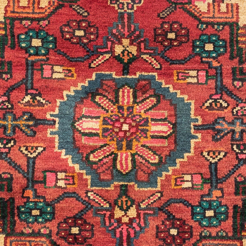 Alfombra persa - Nómada - 125 x 85 cm - rojo claro