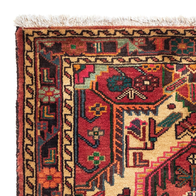 Alfombra persa - Nómada - 125 x 85 cm - rojo claro