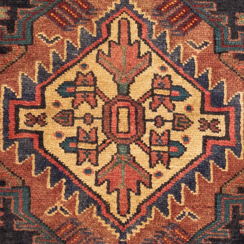 Alfombra persa - Nómada - 126 x 80 cm - rojo claro