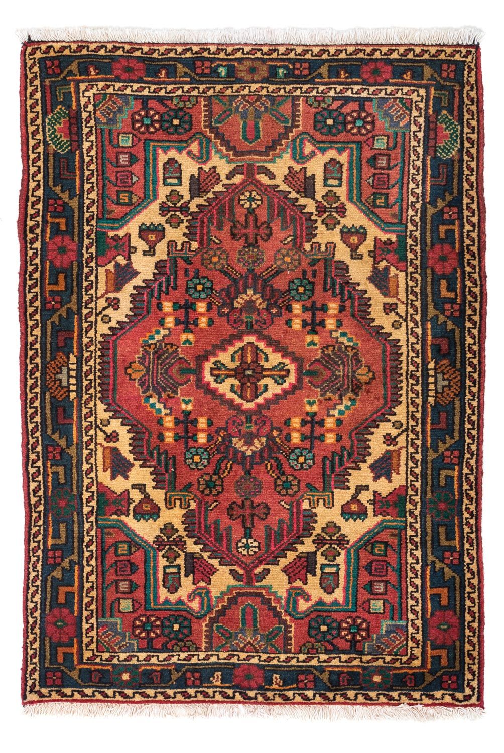 Alfombra persa - Nómada - 130 x 80 cm - rojo
