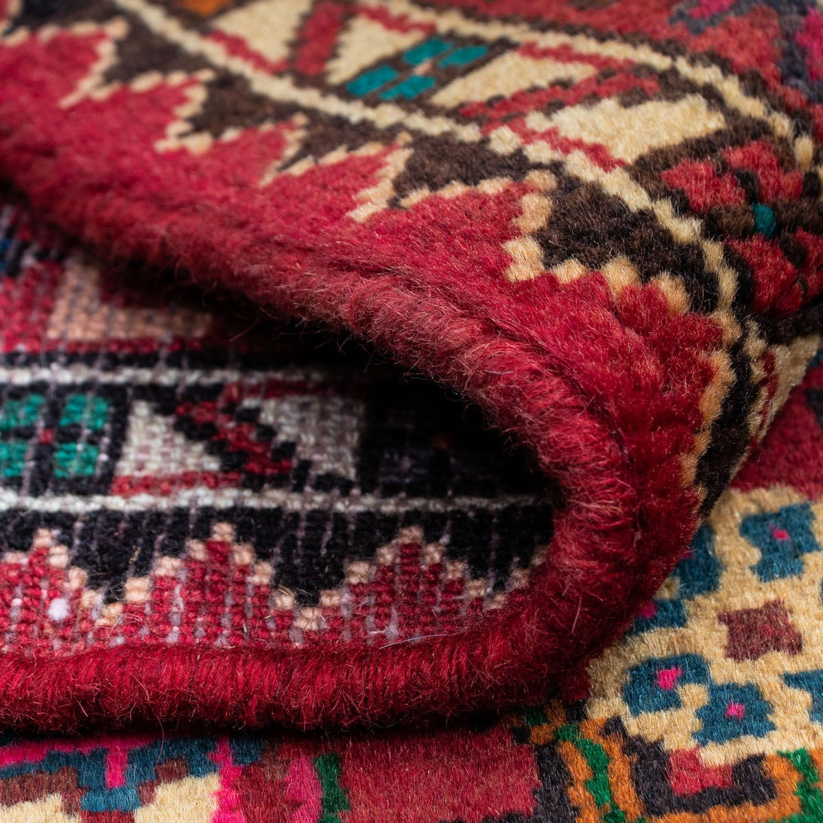 Alfombra persa - Nómada - 121 x 85 cm - rojo