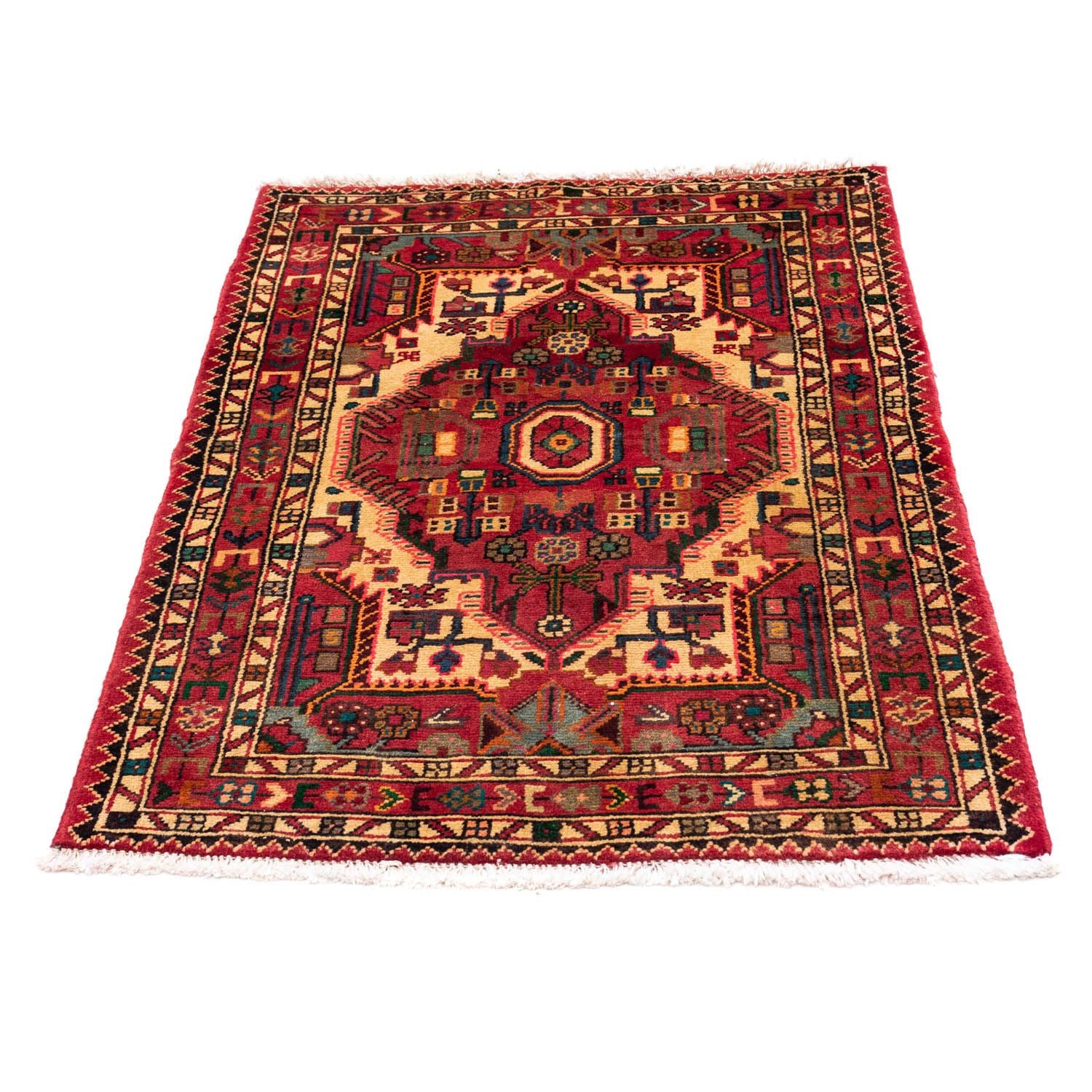 Alfombra persa - Nómada - 121 x 85 cm - rojo