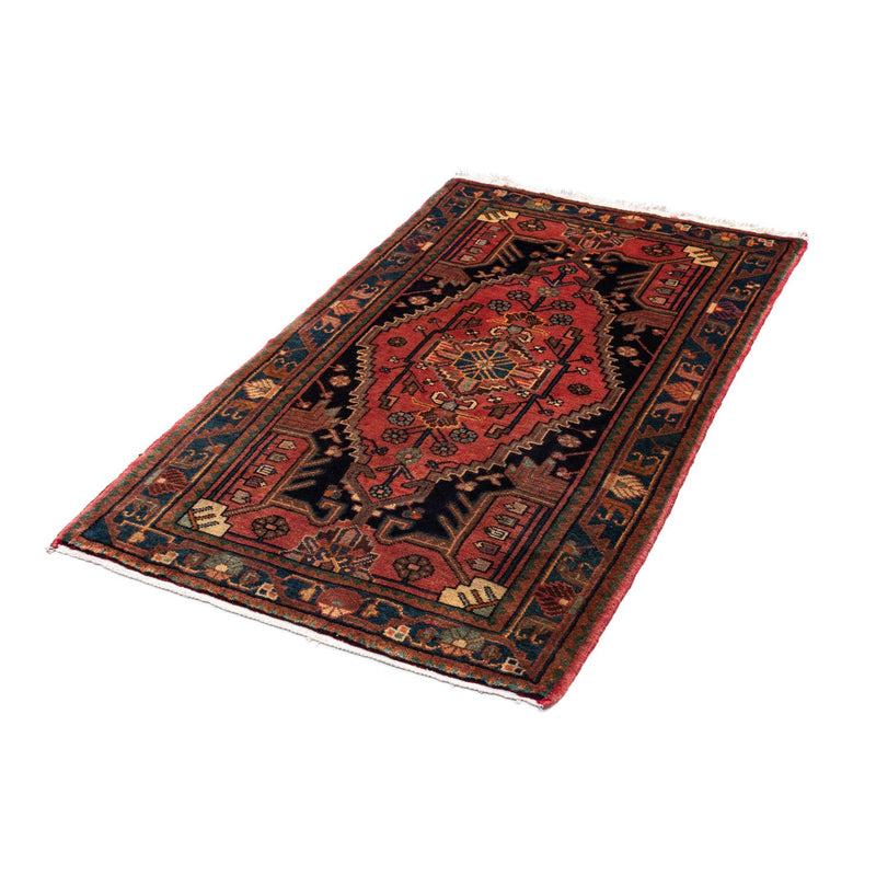 Alfombra persa - Nómada - 129 x 78 cm - rojo claro