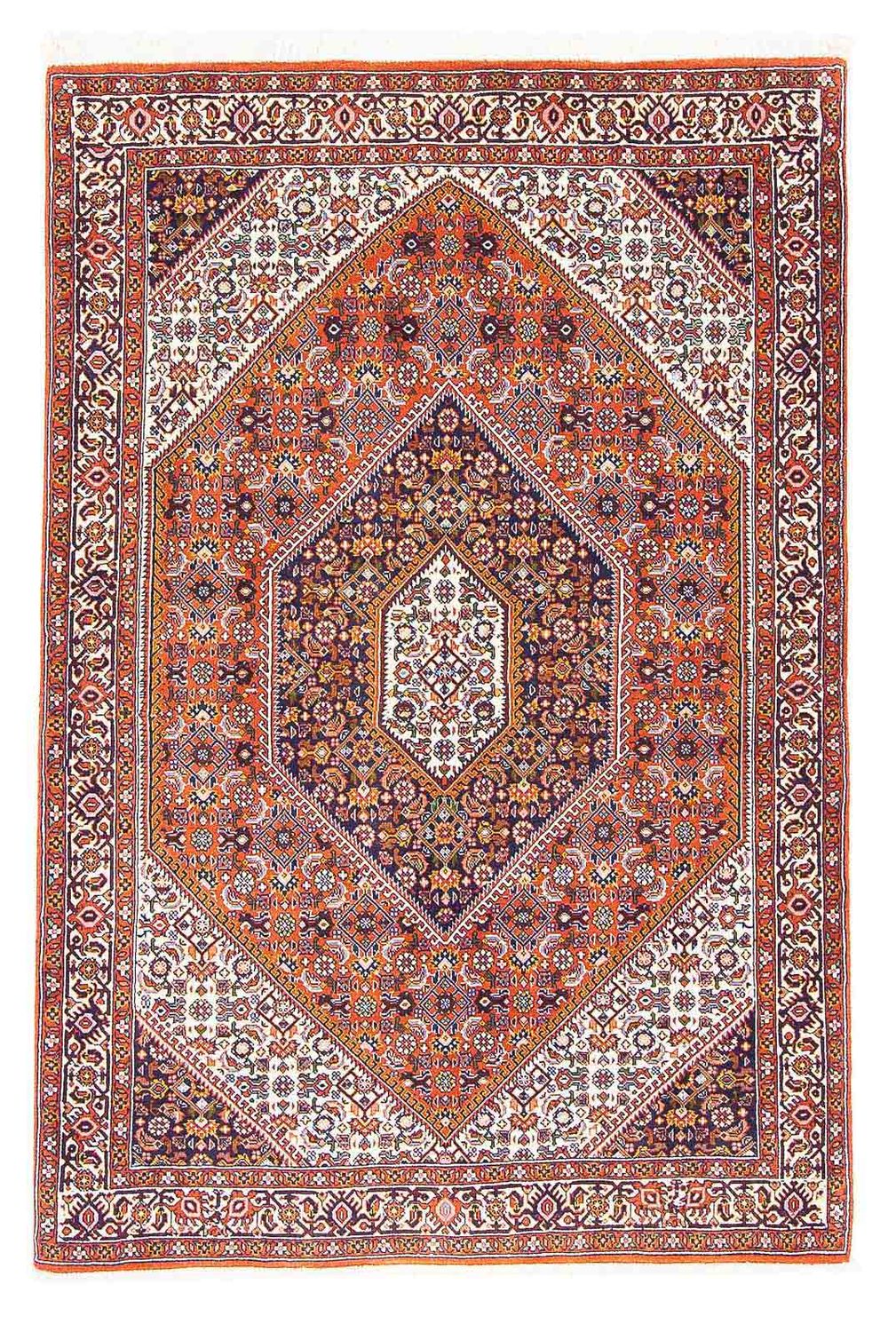 Alfombra persa - Bidjar - 160 x 101 cm - naranja