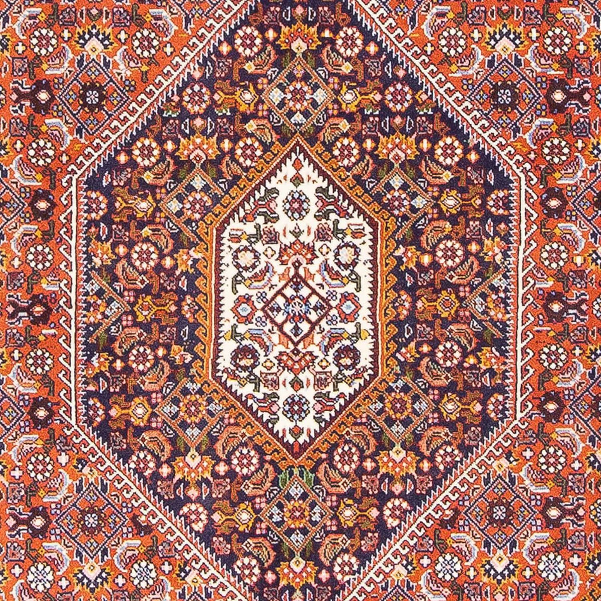 Alfombra persa - Bidjar - 160 x 101 cm - naranja