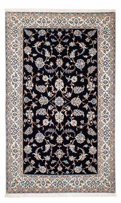 Alfombra Persa - Nain - Prima - 208 x 127 cm - azul oscuro