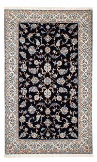 Alfombra Persa - Nain - Prima - 208 x 127 cm - azul oscuro