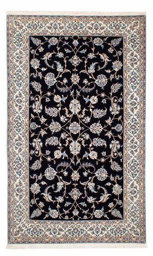 Alfombra Persa - Nain - Prima - 208 x 127 cm - azul oscuro