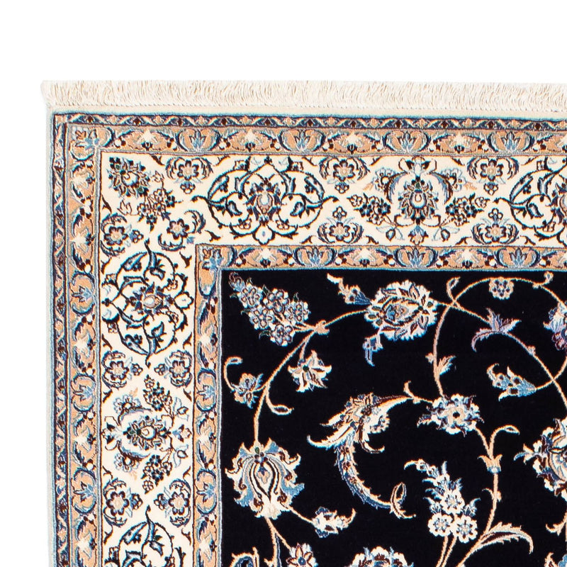 Alfombra Persa - Nain - Prima - 208 x 127 cm - azul oscuro
