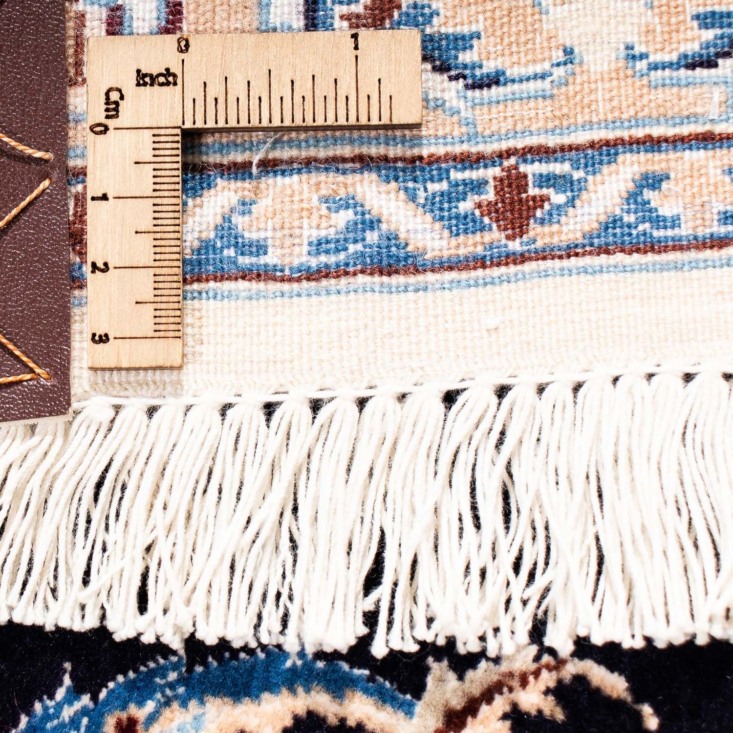 Alfombra Persa - Nain - Prima - 208 x 127 cm - azul oscuro