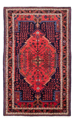 Alfombra persa - Nómada - 230 x 151 cm - azul oscuro
