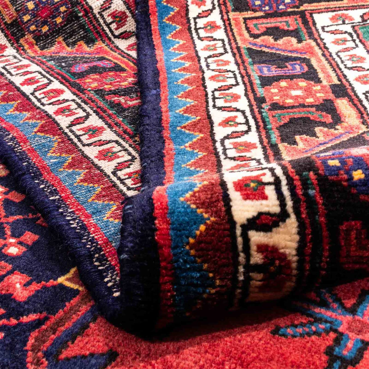 Alfombra persa - Nómada - 230 x 151 cm - azul oscuro