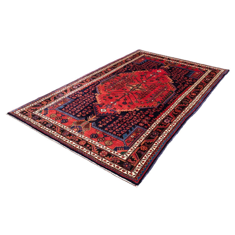 Alfombra persa - Nómada - 230 x 151 cm - azul oscuro