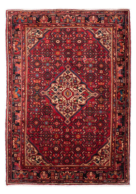 Alfombra persa - Nómada - 218 x 156 cm - rojo oscuro