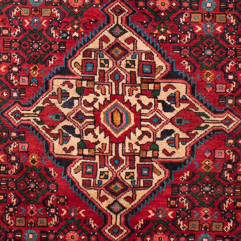 Alfombra persa - Nómada - 218 x 156 cm - rojo oscuro