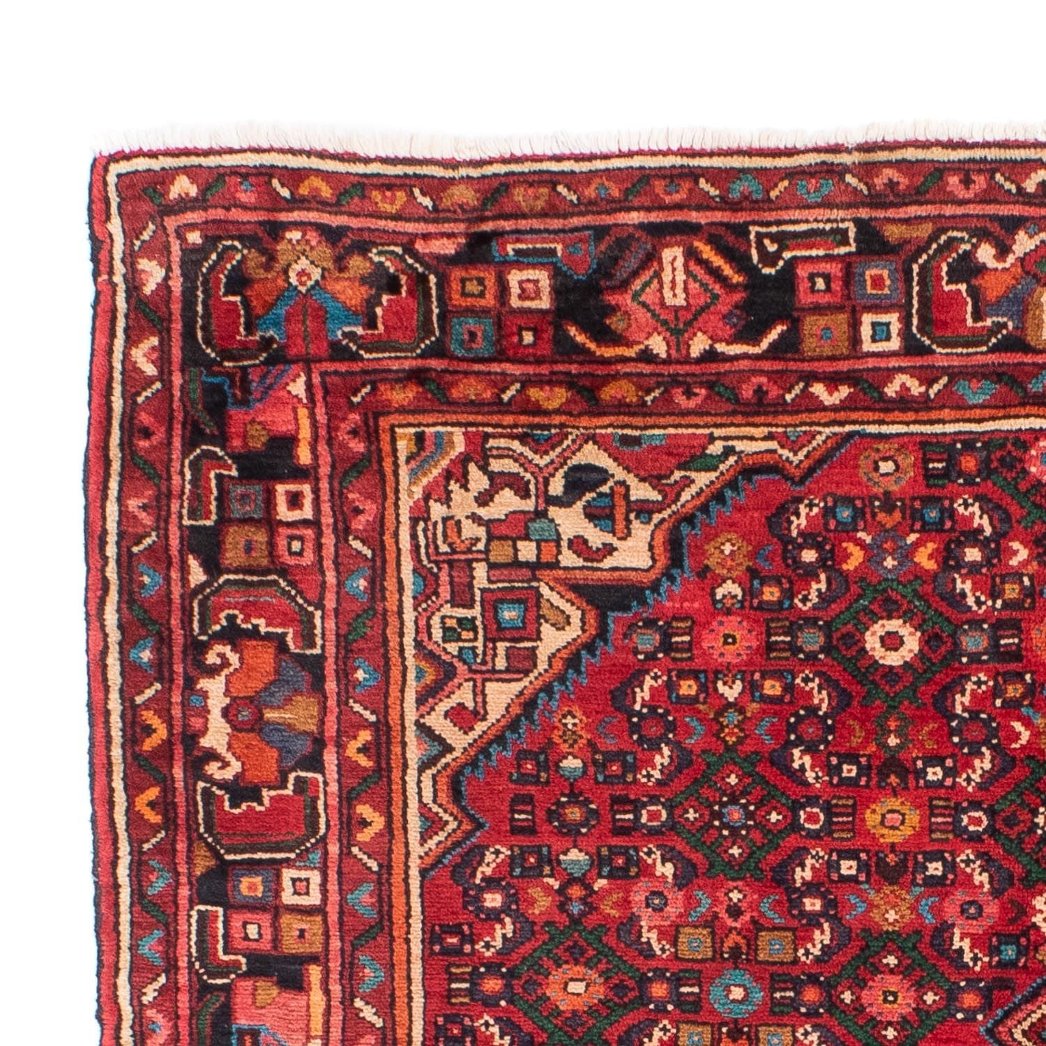 Alfombra persa - Nómada - 218 x 156 cm - rojo oscuro