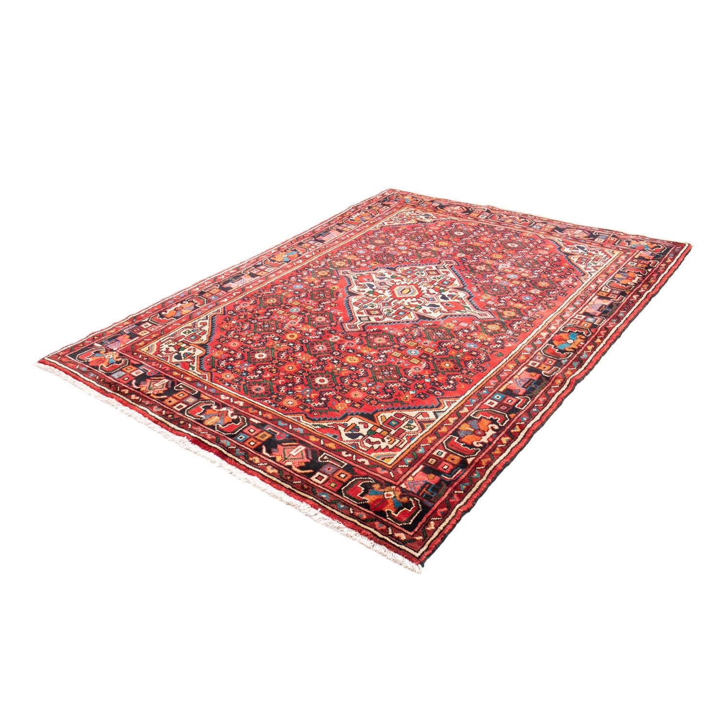 Alfombra persa - Nómada - 218 x 156 cm - rojo oscuro