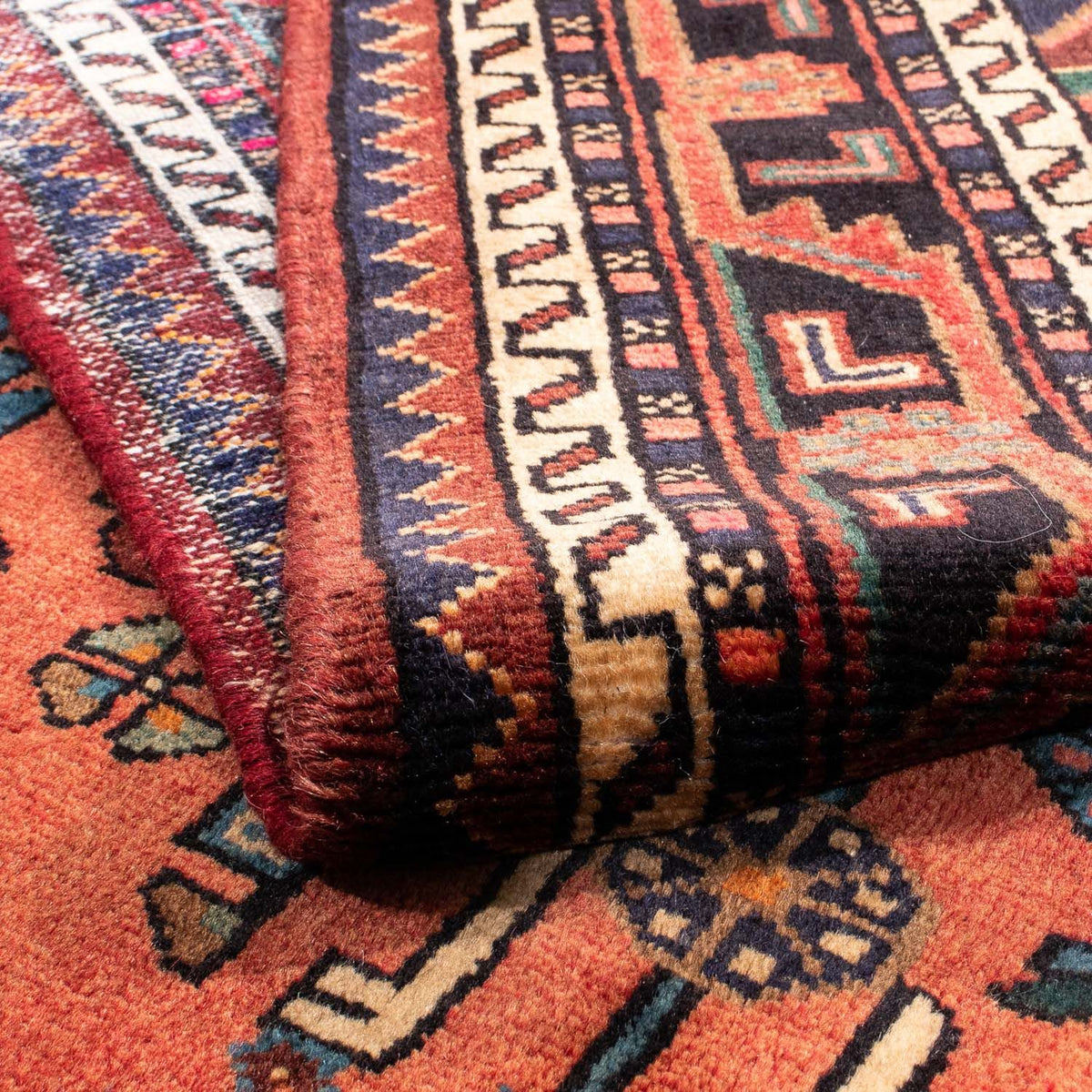 Alfombra persa - Nómada - 230 x 136 cm - rojo oscuro