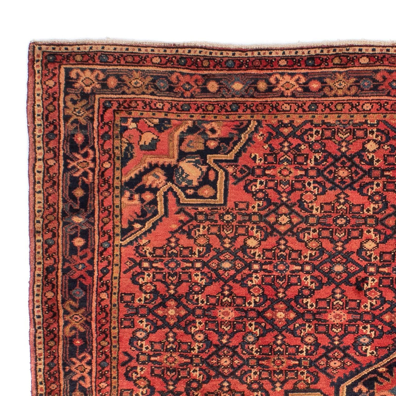 Alfombra persa - Nómada - 210 x 165 cm - rojo oscuro
