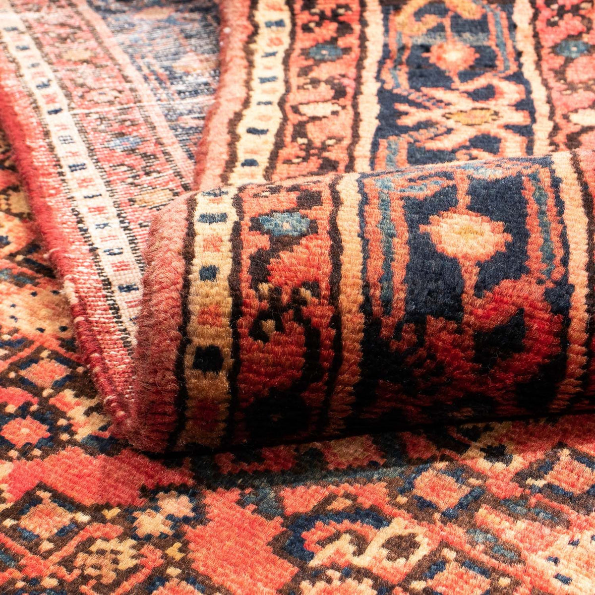 Alfombra persa - Nómada - 210 x 165 cm - rojo oscuro