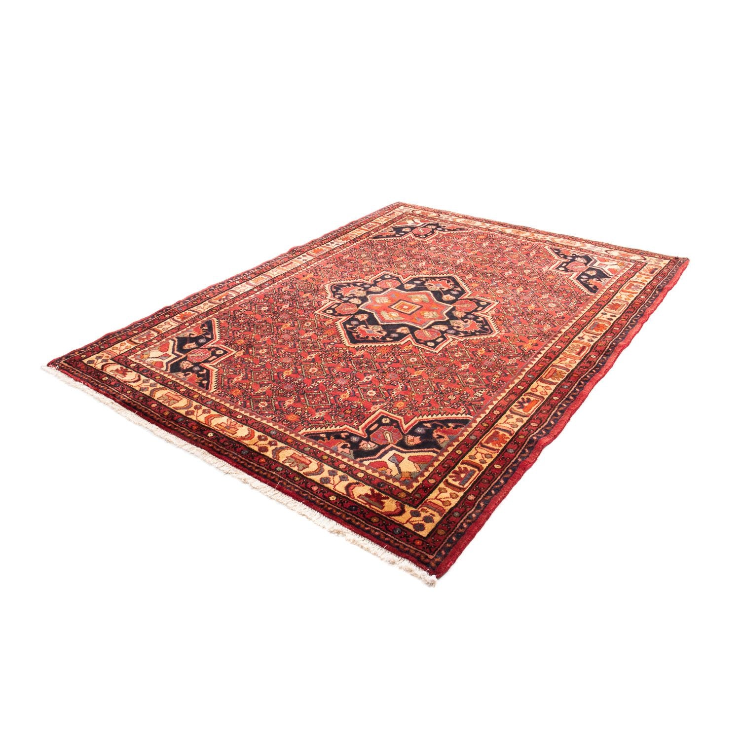 Alfombra persa - Nómada - 211 x 165 cm - rojo oscuro