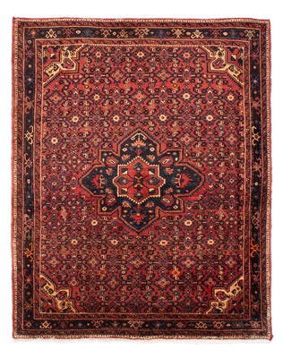 Alfombra persa - Nómada - 203 x 157 cm - rojo oscuro