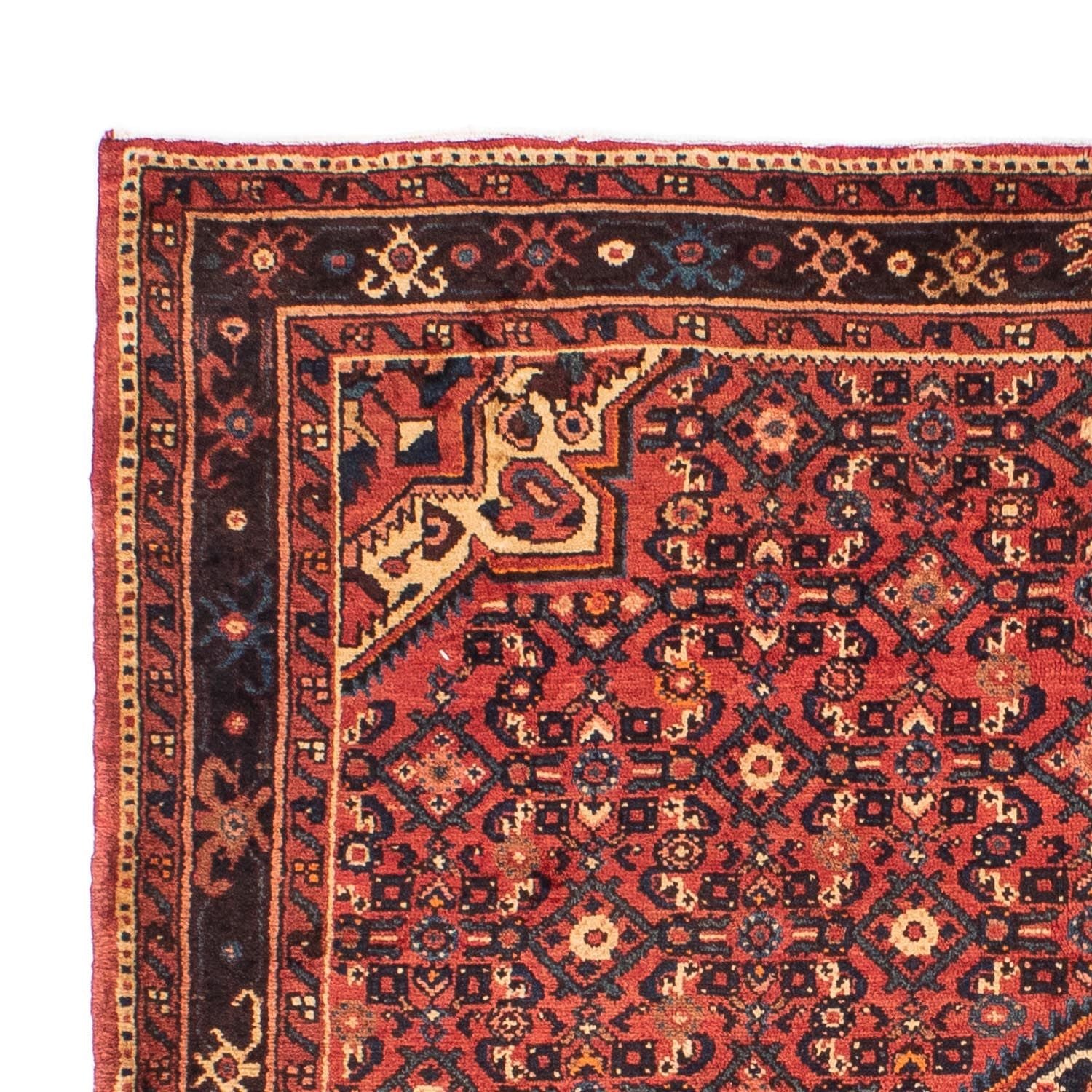 Alfombra persa - Nómada - 203 x 157 cm - rojo oscuro