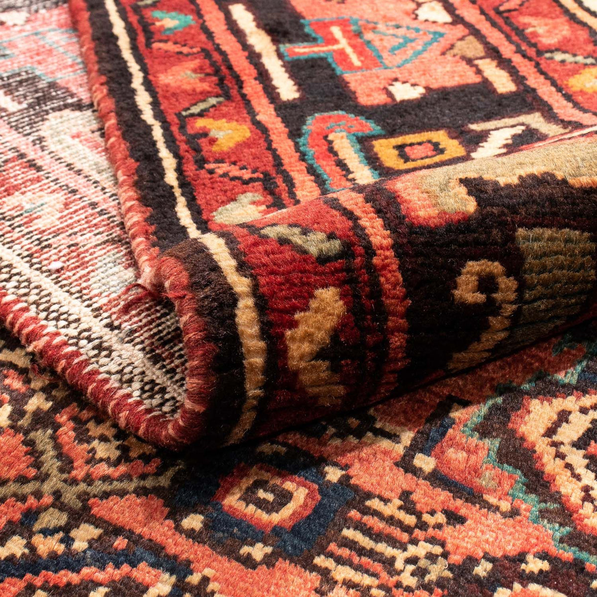 Alfombra persa - Nómada - 216 x 163 cm - rojo claro
