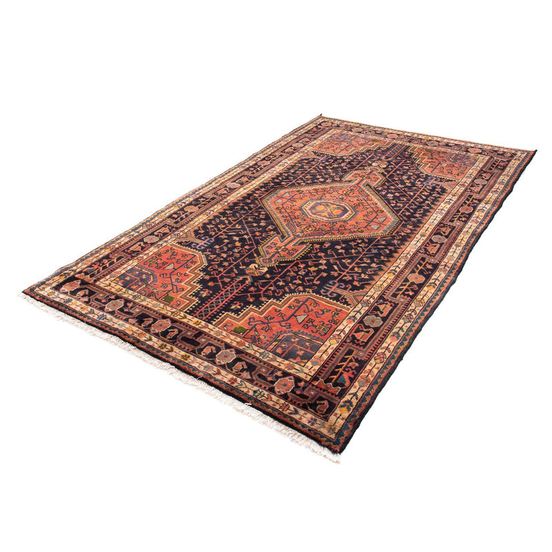 Alfombra persa - Nómada - 216 x 135 cm - azul oscuro