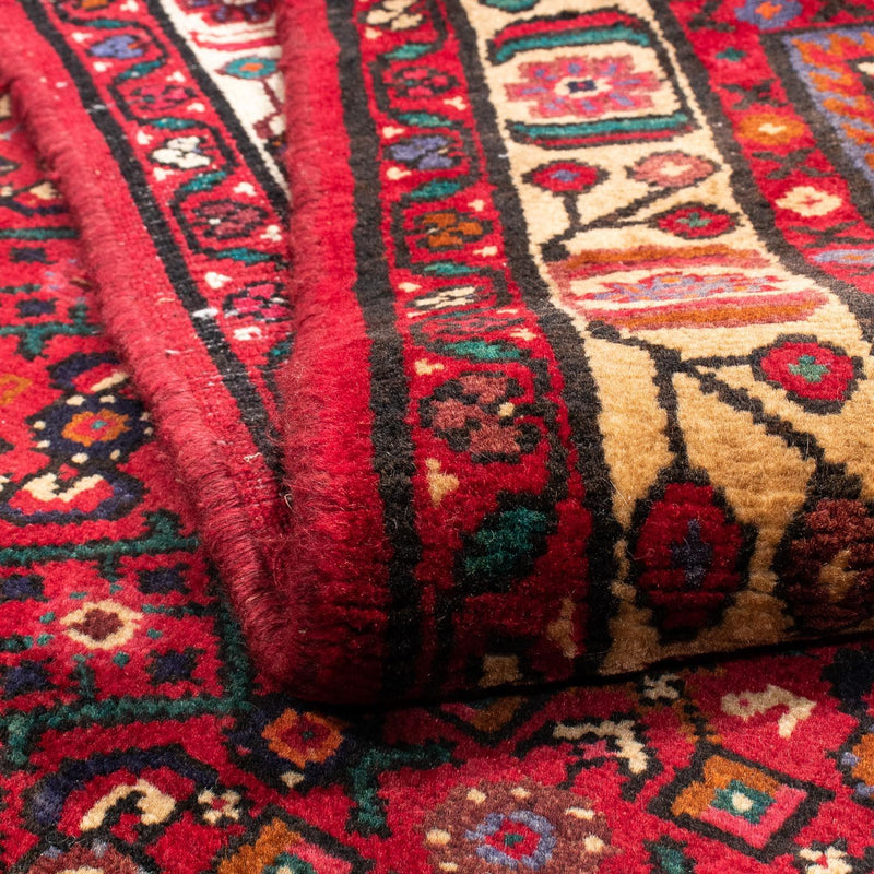 Alfombra persa - Nómada - 212 x 153 cm - rojo oscuro