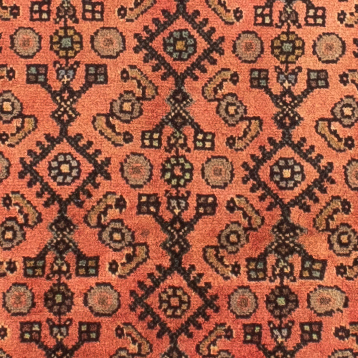 Alfombra persa - Nómada - 200 x 155 cm - rojo claro